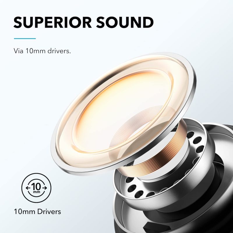 Soundcore Life P3i Hybrid Active Noise Cancelling Earbuds ,4 Mics, Custom EQ,6H Playtime,Black - Image 2